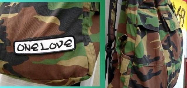 ワンラブ One Love 迷彩 カモ デイバッグ レゲエ < 男性ファッション  ワンラブ One Love 迷彩 カモ デイバッグ レゲエ < 男性ファッションの