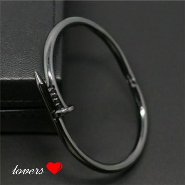 送料無料ブラックステンレス釘クギくぎバングルブレスレット値下 < 男性アクセサリー/時計  送料無料ブラックステンレス釘クギくぎバングルブレスレット値下  < 男性アクセサリー/時計の