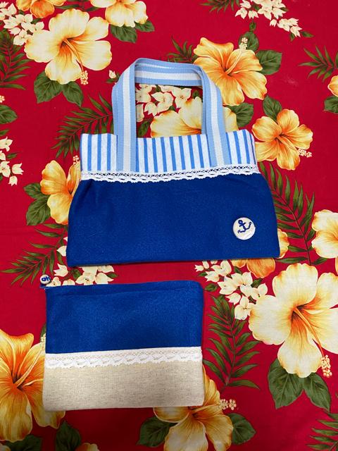 たみふる☆ハンドメイド☆マリン☆手提げミニbag☆ポーチ付☆ < 女性ファッション  たみふる☆ハンドメイド☆マリン☆手提げミニbag☆ポーチ付☆ < 女性ファッションの