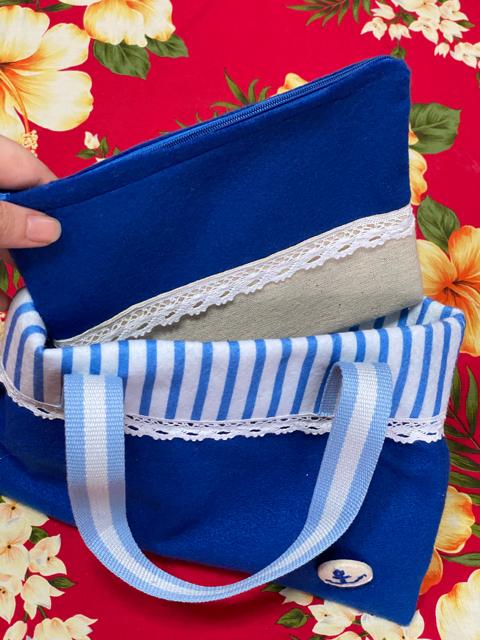 たみふる☆ハンドメイド☆マリン☆手提げミニbag☆ポーチ付☆ < 女性ファッション  たみふる☆ハンドメイド☆マリン☆手提げミニbag☆ポーチ付☆ < 女性ファッションの