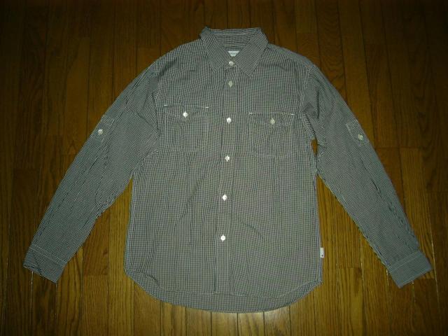 HEAD PORTER PLUS ヘッドポータープラス +  ギンガム チェックシャツ M 白黒 長袖 薄手 < ブランド  HEAD PORTER PLUS ヘッドポータープラス +  ギンガム チェックシャツ M 白黒 長袖 薄手  < ブランドの