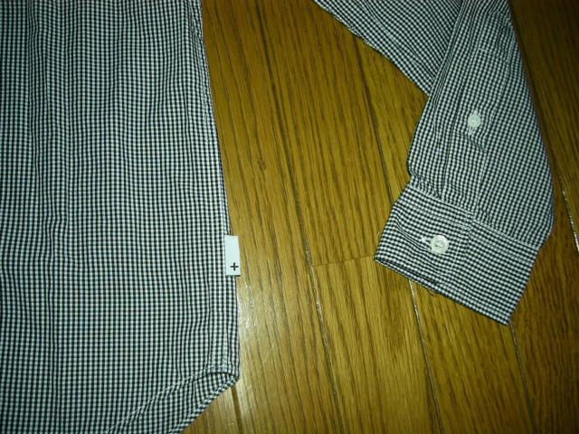 HEAD PORTER PLUS ヘッドポータープラス +  ギンガム チェックシャツ M 白黒 長袖 薄手 < ブランド  HEAD PORTER PLUS ヘッドポータープラス +  ギンガム チェックシャツ M 白黒 長袖 薄手 < ブランドの