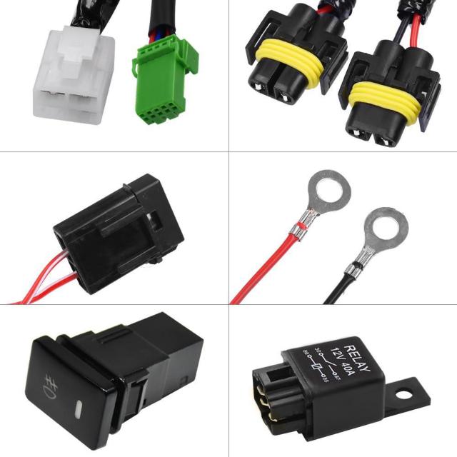 H8/H11/H16 LED対応 汎用 スイッチ付 後付フォグランプ用 フォグ配線 リレーハーネス < 自動車/バイク H8/H11/H16 LED対応 汎用 スイッチ付 後付フォグランプ用 フォグ配線 リレーハーネス < 自動車/バイク