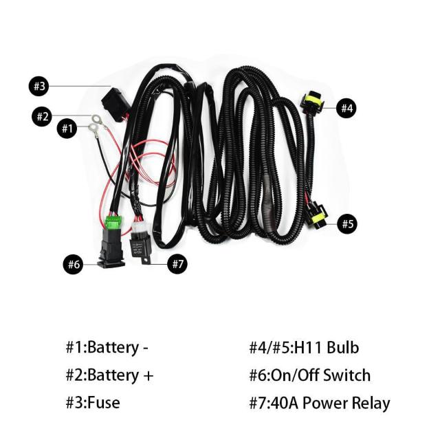 H8/H11/H16 LED対応 汎用 スイッチ付 後付フォグランプ用 フォグ配線 リレーハーネス < 自動車/バイク H8/H11/H16 LED対応 汎用 スイッチ付 後付フォグランプ用 フォグ配線 リレーハーネス < 自動車/バイク