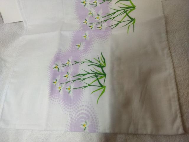 2重ガーゼの上品な手ぬぐい サギ草の柄 < 女性ファッション  2重ガーゼの上品な手ぬぐい サギ草の柄  < 女性ファッションの