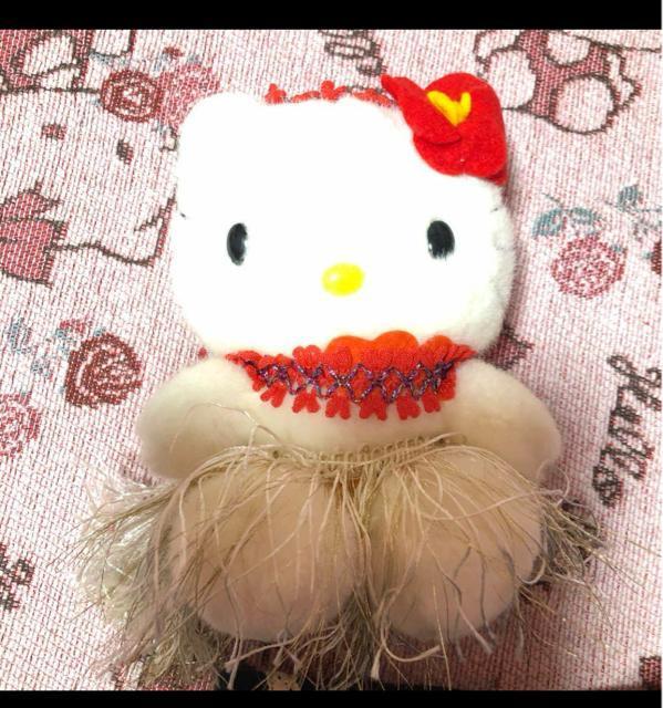 中古・激レア★ハワイアン お座りキティコスプレ★ぬいぐるみ全長15cm < おもちゃ  中古・激レア★ハワイアン お座りキティコスプレ★ぬいぐるみ全長15cm  < おもちゃの