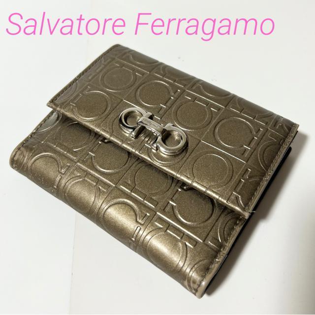 Salvatore Ferragamo フェラガモ ガンチーニ 二つ折り 財布 < ブランド Salvatore Ferragamo フェラガモ ガンチーニ 二つ折り 財布 < ブランドの