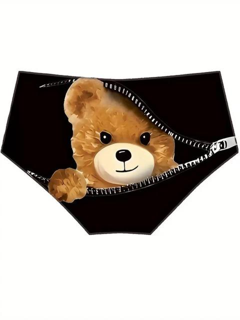 超お買い得1290円★3点セット レディース アンダーウェア  ベアリップジッパープリントUSAサイズM(日本サイズL相当) < 女性ファッション  超お買い得1290円★3点セット レディース アンダーウェア  ベアリップジッパープリントUSAサイズM(日本サイズL相当) < 女性ファッションの