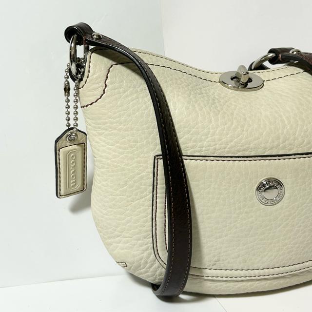 COACH コーチ ショルダーバッグ バッグ 8A43 レザー アイボリー ホワイト オールドコーチ < ブランド COACH コーチ ショルダーバッグ バッグ 8A43 レザー アイボリー ホワイト オールドコーチ < ブランドの