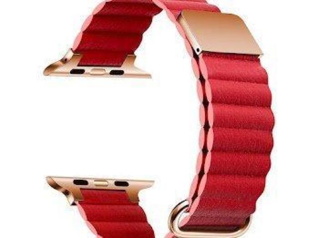 Apple Watch マグネット式 PUレザー バンド レッド < 男性アクセサリー/時計 Apple Watch マグネット式 PUレザー バンド レッド < 男性アクセサリー/時計の