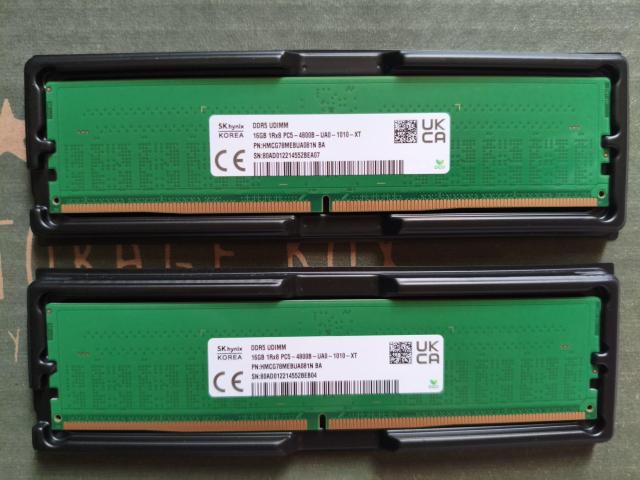 32GB SK hynix DDR5 UDIMM16GB PC5-4800B [16GB�~2��(�v32gb) DDR5 32GB]  �� PC�{��/���Ӌ@��� 