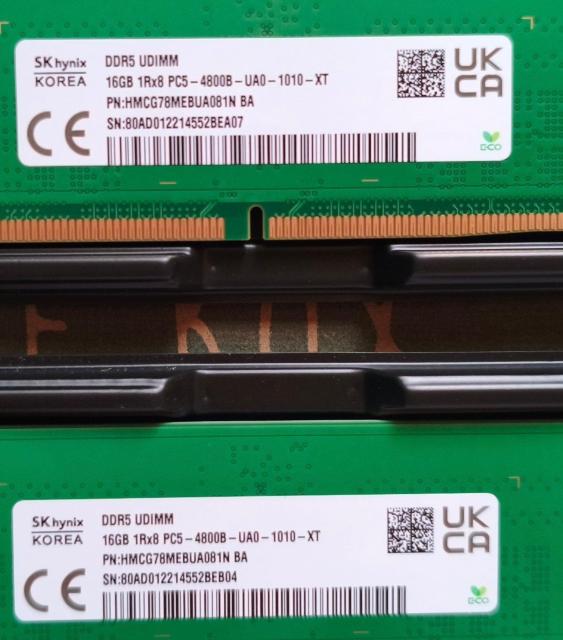 32GB SK hynix DDR5 UDIMM16GB PC5-4800B [16GB�~2��(�v32gb) DDR5 32GB] �� PC�{��/���Ӌ@��� 
