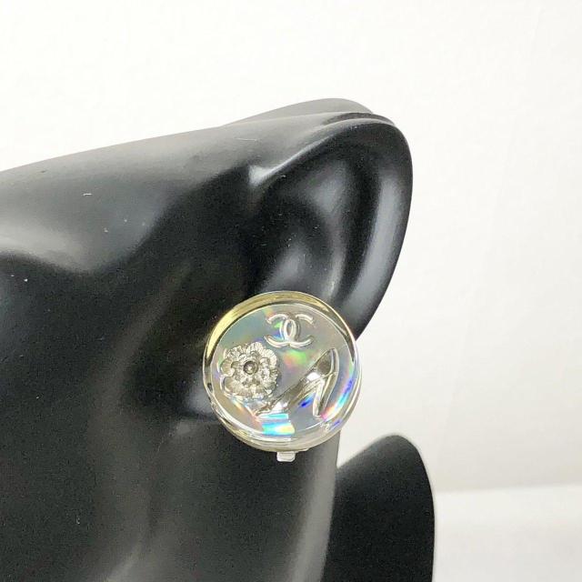 美品】CHANEL シャネル ヴィンテージ イヤリング ココ カメリア 