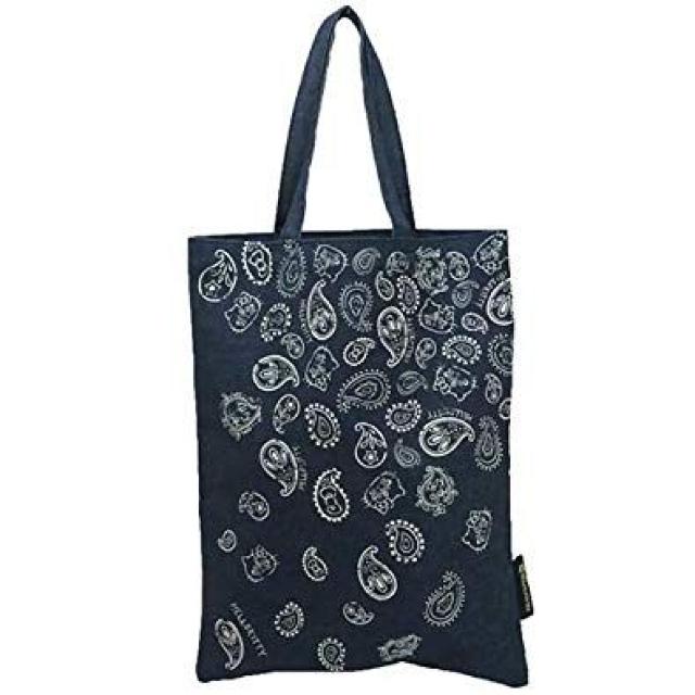 《New》キティちゃん(デニム素材)カリフォルニア★ペイズリー柄*トートバッグ<ネイビー> < 女性ファッション 《New》キティちゃん(デニム素材)カリフォルニア★ペイズリー柄*トートバッグ<ネイビー> < 女性ファッションの