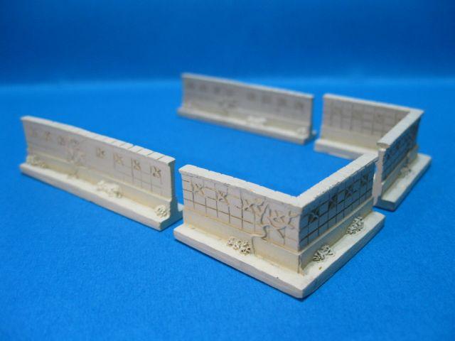 ◆◇◆塀の模型★直線型5.7p2個&L型3.4p×3.4p2個◆◇◆ < ホビー  ◆◇◆塀の模型★直線型5.7p2個&L型3.4p×3.4p2個◆◇◆ < ホビーの