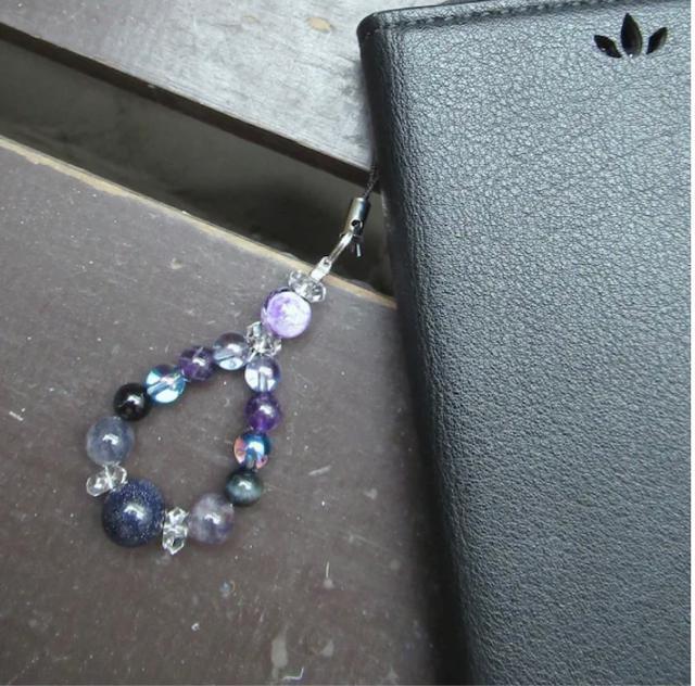 ブルーゴールドストーンxアイオライトxチャロアイト 天然石 < 家電/AV ブルーゴールドストーンxアイオライトxチャロアイト 天然石 < 家電/AVの