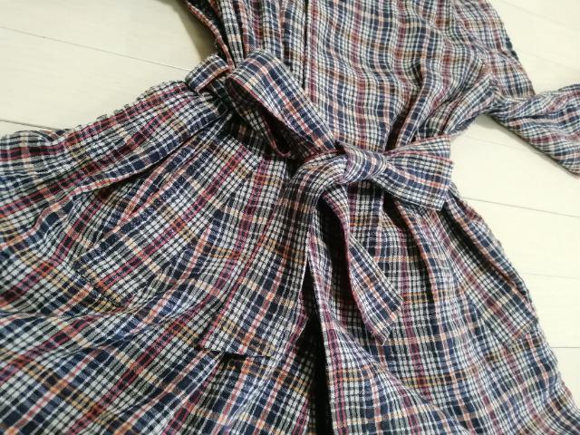 ★特価チェック柄トレンチコートベルト付き体型カバー未使用に近品薄華やかyesterday by beautiful people < 女性ファッション  ★特価チェック柄トレンチコートベルト付き体型カバー未使用に近品薄華やかyesterday by beautiful people < 女性ファッションの