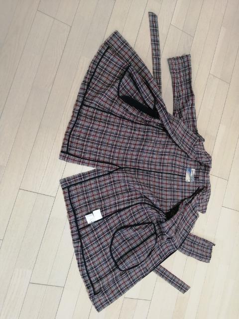 ★特価チェック柄トレンチコートベルト付き体型カバー未使用に近品薄華やかyesterday by beautiful people < 女性ファッション  ★特価チェック柄トレンチコートベルト付き体型カバー未使用に近品薄華やかyesterday by beautiful people < 女性ファッションの