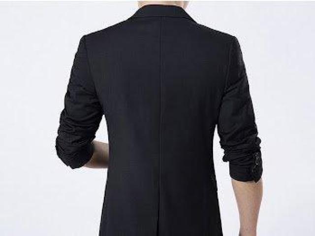 テーラードジャケット 長袖 フォーマル カジュアル きれいめ ジャケット ブレザー スーツ ビジネス XLサイズ ブラック < 男性ファッション テーラードジャケット 長袖 フォーマル カジュアル きれいめ ジャケット ブレザー スーツ ビジネス XLサイズ ブラック < 男性ファッションの