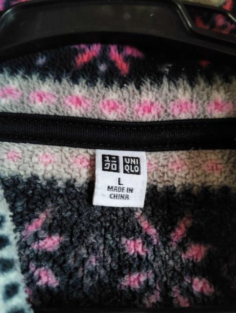 �g�� UNIQLO L�T�C�Y �m���f�B�b�N�� �t���[�X�W���P�b�g �s���N�~�u���b�N �W�b�v�A�b�v �h���� �� �����t�@�b�V������ 