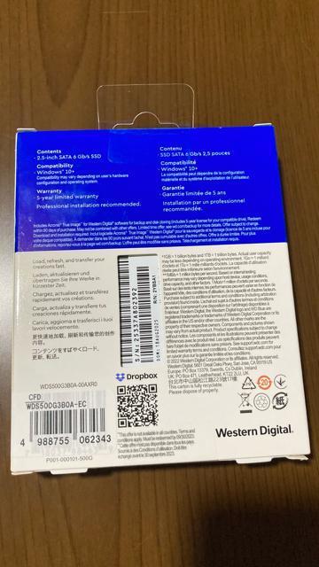 �V�i ���J�� WD Blue SA510 500GB SATA III SSD �E�G�X�^���f�W�^�� 2.5�C���` �� PC�{��/���Ӌ@��� 