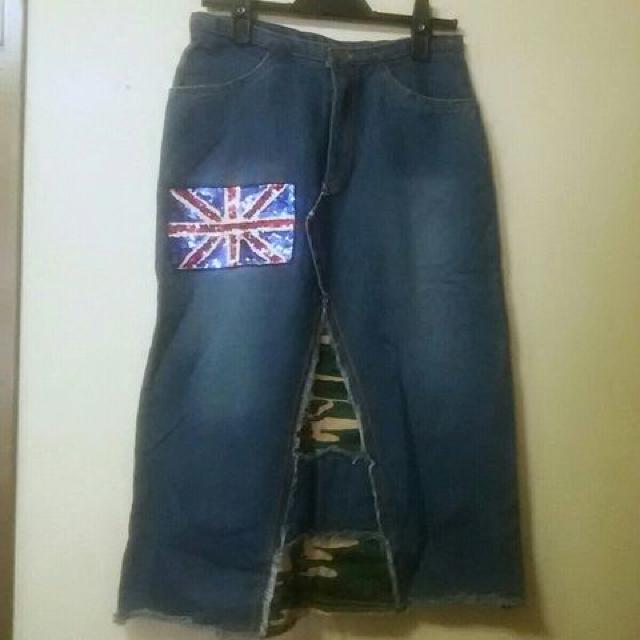 used美品★ユニオンジャックスパン付の膝下丈スカートM < 女性ファッション  used美品★ユニオンジャックスパン付の膝下丈スカートM  < 女性ファッションの