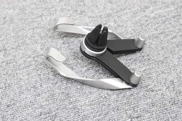 シルバーXブラック スマートフォンホルダー 幅が広がる エアコン < 自動車/バイク シルバーXブラック スマートフォンホルダー 幅が広がる エアコン < 自動車/バイク