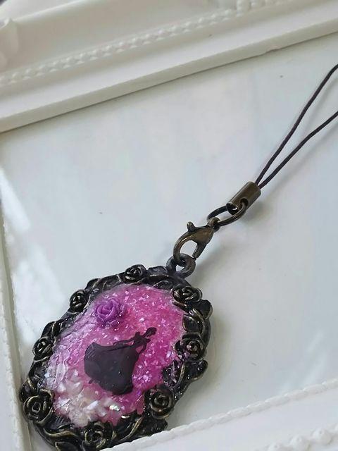 プリンセスとピンクのシェルと薔薇の空枠のストラップ  レジン < 女性ファッション  プリンセスとピンクのシェルと薔薇の空枠のストラップ  レジン < 女性ファッションの