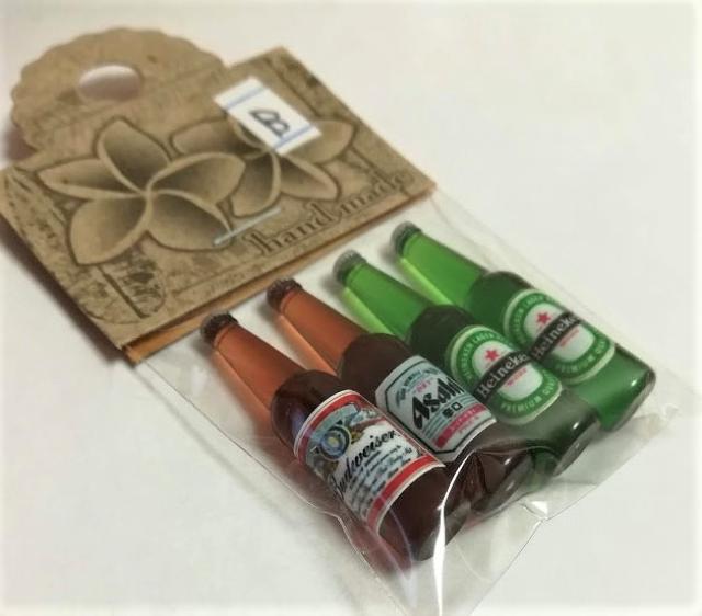 ミニチュア★ビール4本セット★B★バドワイザー★他2種類★ < おもちゃ  ミニチュア★ビール4本セット★B★バドワイザー★他2種類★ < おもちゃの