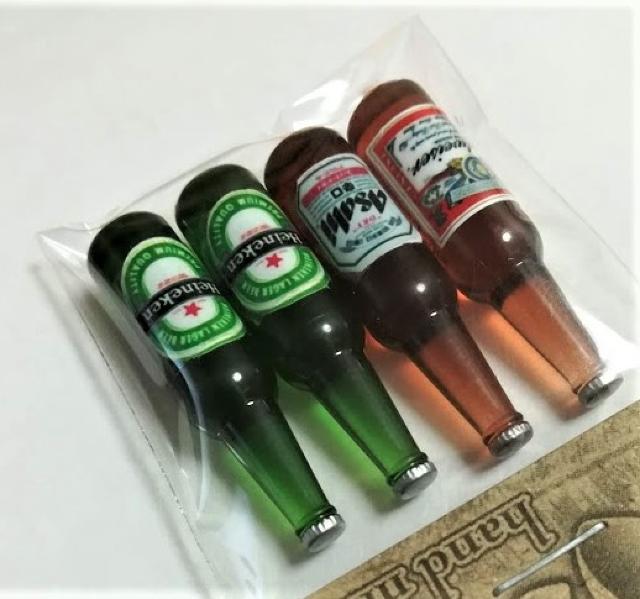 ミニチュア★ビール4本セット★B★バドワイザー★他2種類★ < おもちゃ  ミニチュア★ビール4本セット★B★バドワイザー★他2種類★ < おもちゃの