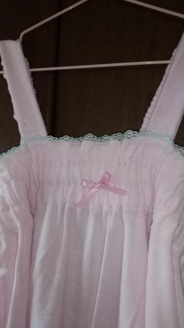 Mサイズ!フワリ!パイル素材!ルームドレス!お風呂上がりにもピッタリ!ドレス!新品! < 女性ファッション  Mサイズ!フワリ!パイル素材!ルームドレス!お風呂上がりにもピッタリ!ドレス!新品! < 女性ファッションの