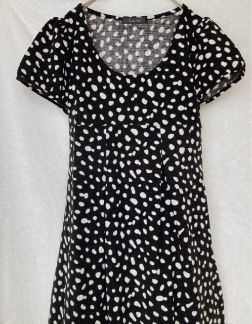 &by P&D ホルスタイン 水玉柄 半袖 チュニック ワンピース 38 N2m < ブランド &by P&D ホルスタイン 水玉柄 半袖 チュニック ワンピース 38 N2m < ブランドの