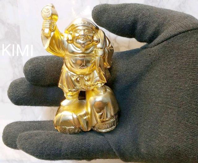 大黒天 合金製 B 高さ約9.5cm 名仏師 牧田秀雲 原型 仏像 置物 美術 < インテリア/ライフ  大黒天 合金製 B 高さ約9.5cm 名仏師 牧田秀雲 原型 仏像 置物 美術 < インテリア/ライフの