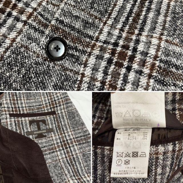 タリアトーレTAGLIATOREチェック柄テーラードジャケット#48 < 男性ファッション  タリアトーレTAGLIATOREチェック柄テーラードジャケット#48 < 男性ファッションの