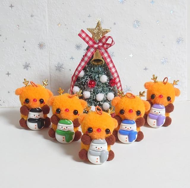 ハンドメイド♪ポンポンマスコット★アニマルクリスマス☆オーナメント★雪遊びトナカイさんB < ペット/手芸/園芸 ハンドメイド♪ポンポンマスコット★アニマルクリスマス☆オーナメント★雪遊びトナカイさんB < ペット/手芸/園芸の