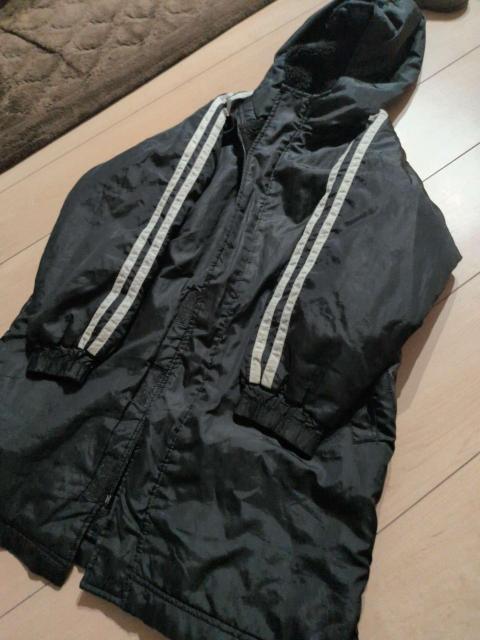 アディダス風 ベンチコート ロングコート150cm < ブランド アディダス風 ベンチコート ロングコート150cm < ブランドの