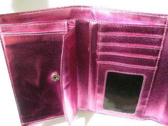 《New》ハート*ラインストーンバックル★クロコ柄*長財布<シルバー> < 女性ファッション  《New》ハート*ラインストーンバックル★クロコ柄*長財布<シルバー> < 女性ファッションの