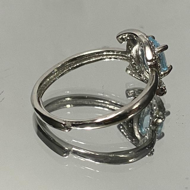 《No.R070》宝石質 天然石ブルートパーズ フリーサイズリング < 女性アクセサリー/時計  《No.R070》宝石質 天然石ブルートパーズ フリーサイズリング < 女性アクセサリー/時計の