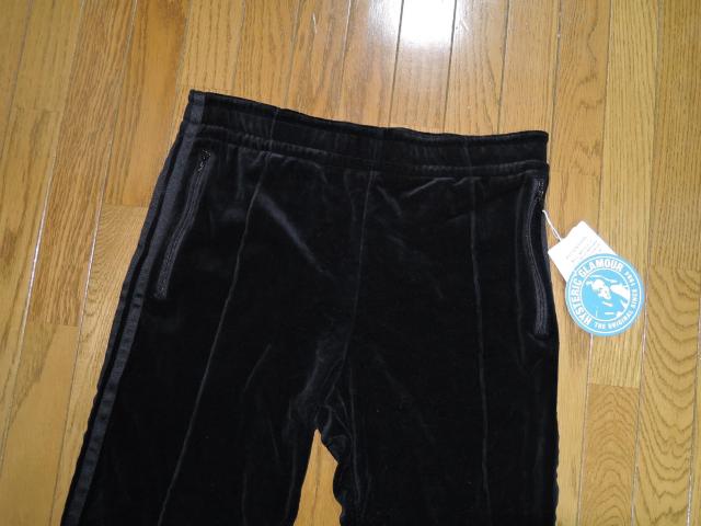 新品 T.NOGUCHI × HYSTERIC GLAMOUR トラックパンツ M 黒 ベロア生地 ジャージ 野口強 < ブランド  新品 T.NOGUCHI × HYSTERIC GLAMOUR トラックパンツ M 黒 ベロア生地 ジャージ 野口強 < ブランドの