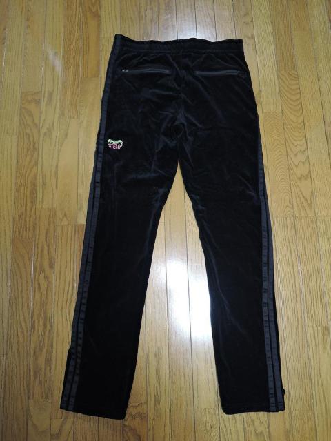 新品 T.NOGUCHI × HYSTERIC GLAMOUR トラックパンツ M 黒 ベロア生地 ジャージ 野口強 < ブランド  新品 T.NOGUCHI × HYSTERIC GLAMOUR トラックパンツ M 黒 ベロア生地 ジャージ 野口強 < ブランドの