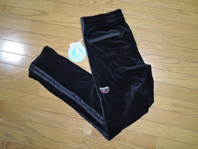 新品 T.NOGUCHI × HYSTERIC GLAMOUR トラックパンツ M 黒 ベロア生地 ジャージ 野口強 < ブランド  新品 T.NOGUCHI × HYSTERIC GLAMOUR トラックパンツ M 黒 ベロア生地 ジャージ 野口強 < ブランドの