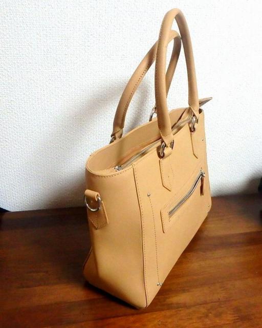 ◆ハンドバッグ ライトブラウン  中古品 < 女性ファッション  ◆ハンドバッグ ライトブラウン  中古品 < 女性ファッションの