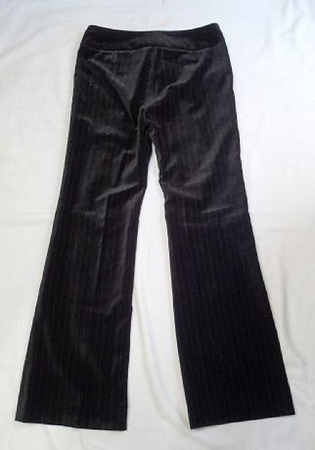 ◇UNITED ARROWS/日本製 ラメ入り ストライプ柄 デザインパンツ ベロア パーティーにも/ブラック/サイズ3 < 女性ファッション  ◇UNITED ARROWS/日本製 ラメ入り ストライプ柄 デザインパンツ ベロア パーティーにも/ブラック/サイズ3 < 女性ファッションの