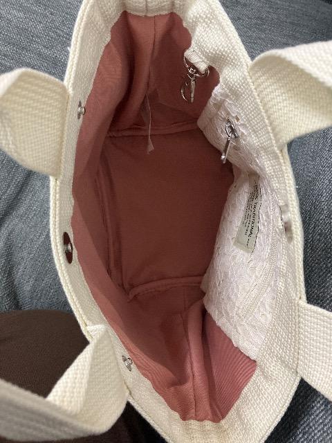 新品未使用 タグ無し レース ミニバッグ アイボリー < 女性ファッション  新品未使用 タグ無し レース ミニバッグ アイボリー < 女性ファッションの