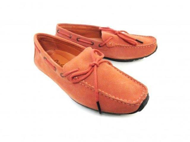 1円~C154新品Dedes本革スウェード/デッキシューズ25aORANGE♂ < 男性ファッション  1円~C154新品Dedes本革スウェード/デッキシューズ25aORANGE♂  < 男性ファッションの