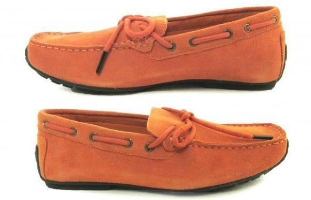 1円~C154新品Dedes本革スウェード/デッキシューズ25aORANGE♂ < 男性ファッション  1円~C154新品Dedes本革スウェード/デッキシューズ25aORANGE♂ < 男性ファッションの
