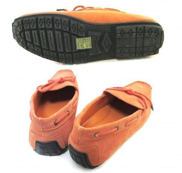 1円~C154新品Dedes本革スウェード/デッキシューズ25aORANGE♂ < 男性ファッション  1円~C154新品Dedes本革スウェード/デッキシューズ25aORANGE♂ < 男性ファッションの