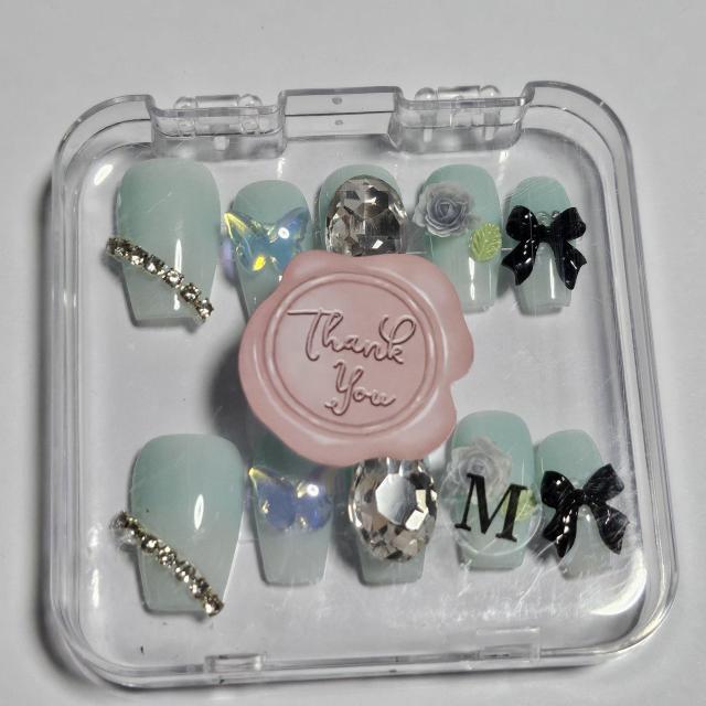 ハンドメイド ネイルチップ Mサイズ < 香水/コスメ/ネイル  ハンドメイド ネイルチップ Mサイズ < 香水/コスメ/ネイルの