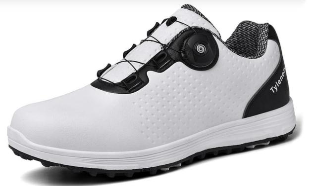 メンズ ゴルフシューズ スパイクレス ダイヤル式 ホワイト 26cm 26.5cm < レジャー/スポーツ メンズ ゴルフシューズ スパイクレス ダイヤル式 ホワイト 26cm 26.5cm < レジャー/スポーツの