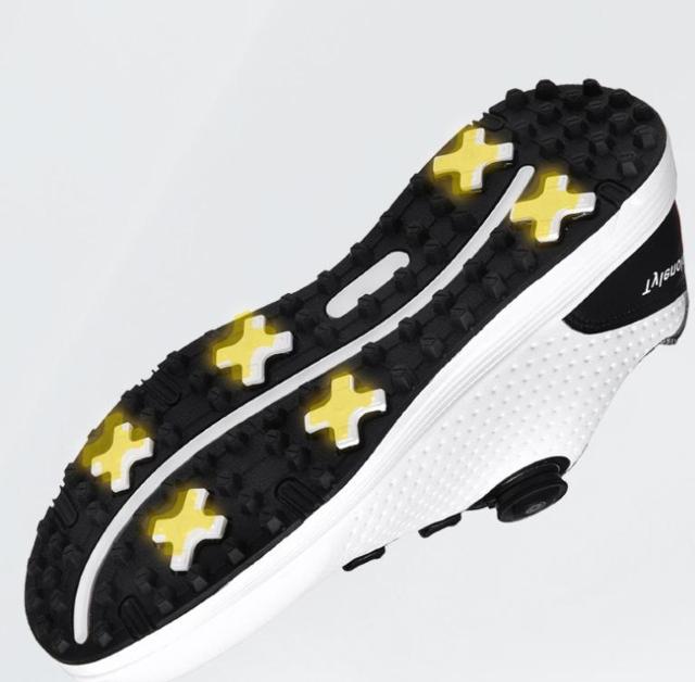 メンズ ゴルフシューズ スパイクレス ダイヤル式 ホワイト 26cm 26.5cm < レジャー/スポーツ メンズ ゴルフシューズ スパイクレス ダイヤル式 ホワイト 26cm 26.5cm < レジャー/スポーツの